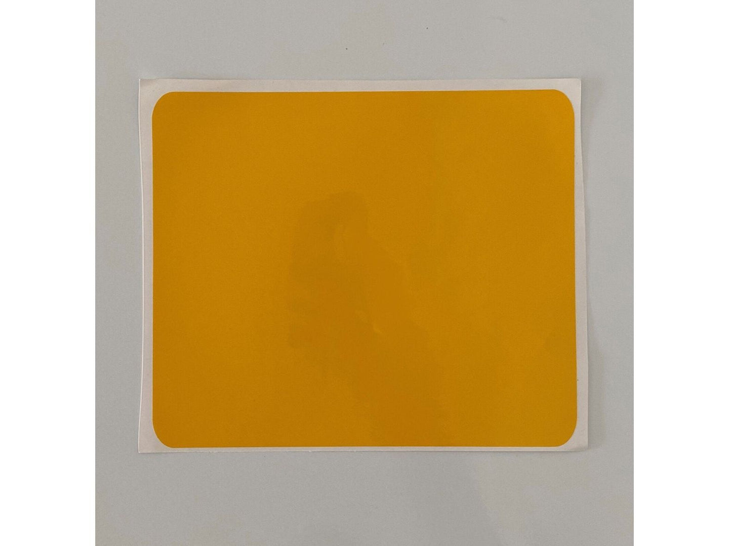YELLOW NUMBER PLATE STICKER