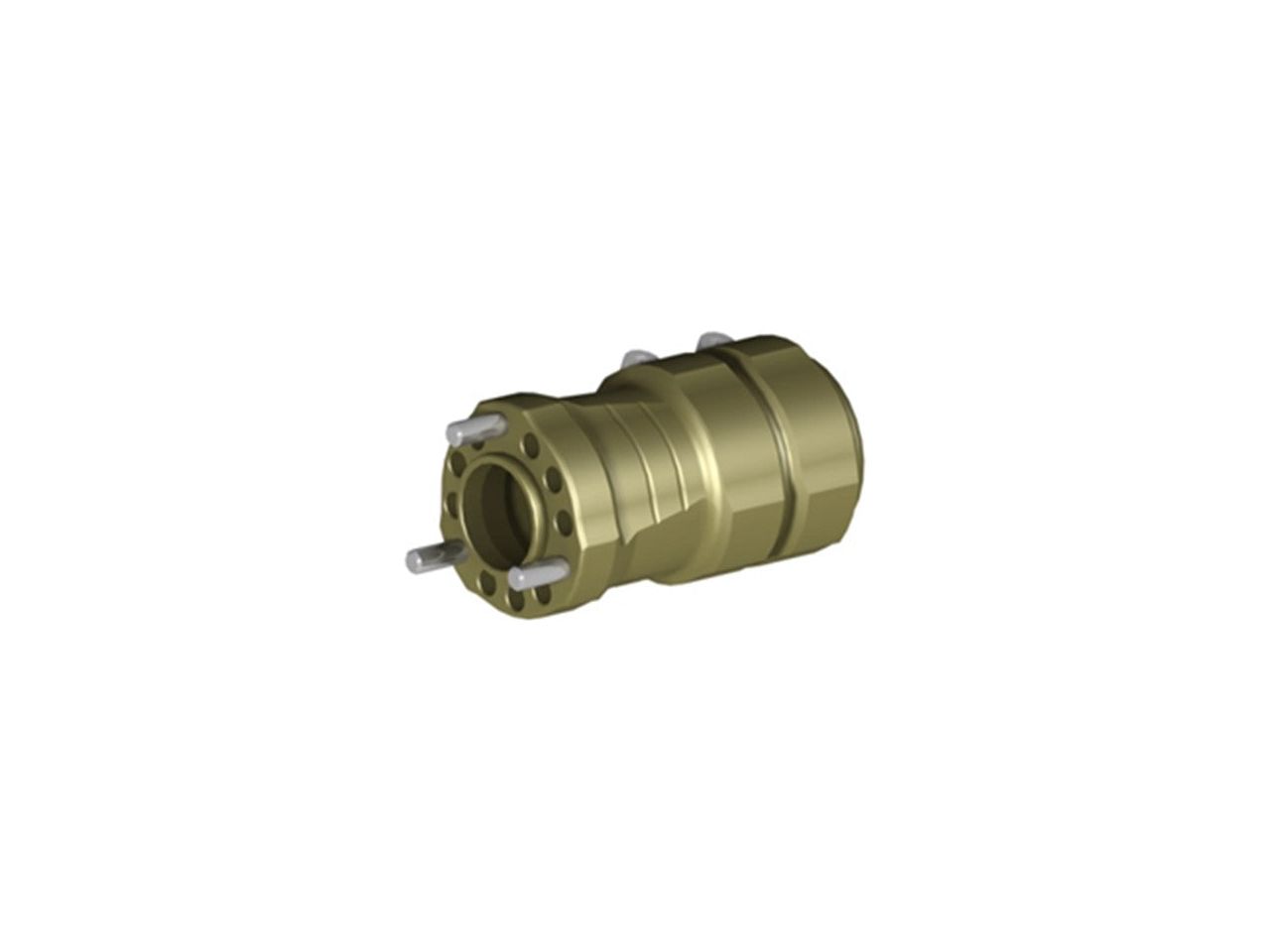 REAR HUB Ø50XL125MM TITAN GOLD ANODIZED - IPK New Zealand