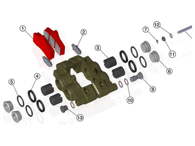 STR - V2 Front brake Caliper - IPK New Zealand